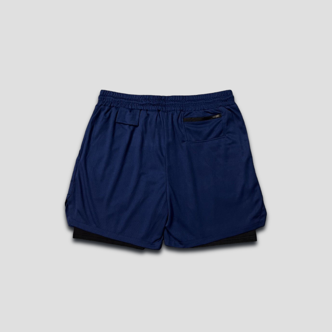 Men's 9 Compression Shorts - Navy Blue